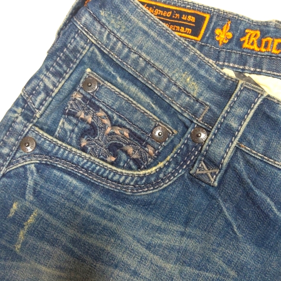 NWOT Rock Revival | Men's Peyron Straight Denim Jeans Size 32 - Picture 4 of 13